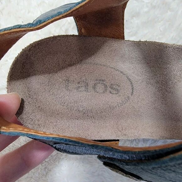 Taos Festival Wedge Comfort Sandals Colorblock‎ Size EU 38 US 7-7.5 Model 4048 - Picture 12 of 16